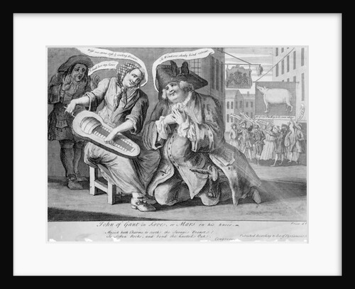 John of Gant in Love, or Mars on his knees, 1749 by English School