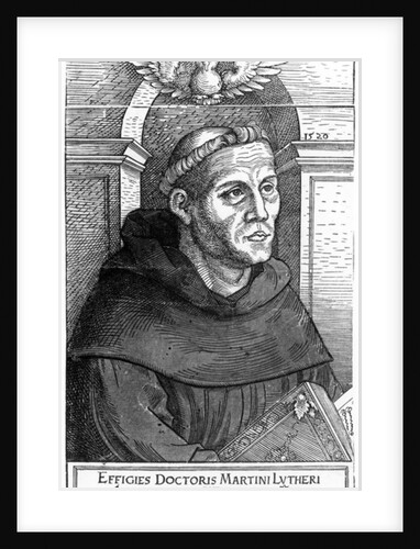 Martin Luther as Augustinian Friar, 1520-24 by Lucas the Elder Cranach