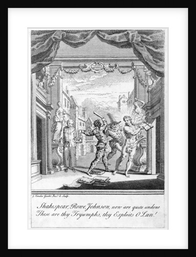 Satire on the popular stage, 1756 by Gerard Vandergucht
