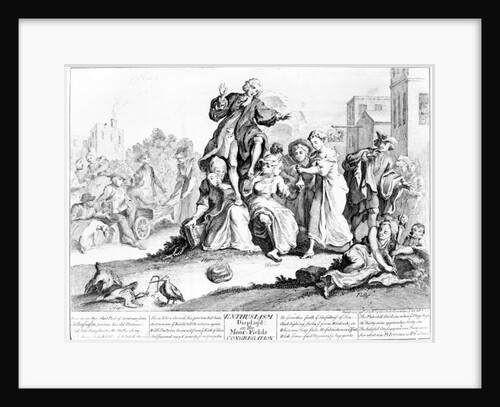 Enthusiasm display'd, or Moor Fields Congregation, 1739 by English School