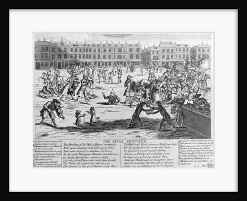 The Rival Printers, 1734 by English School