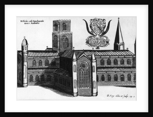 The Southern Exterior of Durham Cathedral,1660 by English School