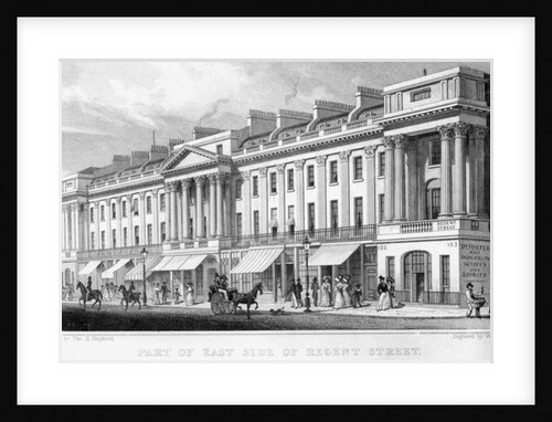 Part of the east side of Regent Street, London by Thomas Hosmer Shepherd