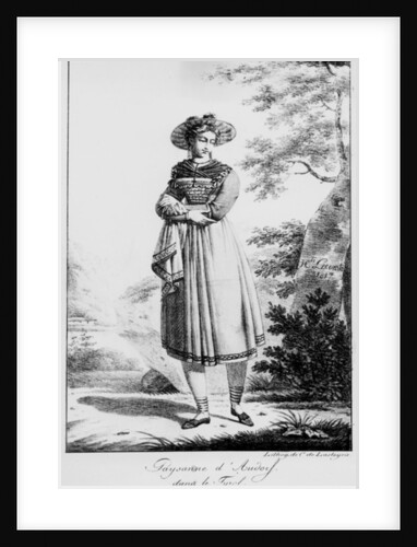 Paysanne d'Audorf dans le Tyrol, 1817 by Hippolyte Lecomte