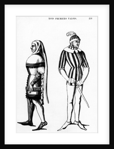 Costumes of the first kings of Valois, 1877 by French School