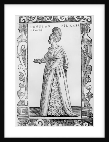 Lady of the house, 1590 by Cesare (attr. to) Vecellio