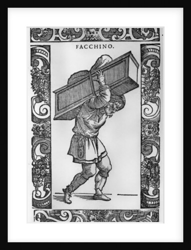 The Porter 'Il Facchino' by Cesare Vecellio