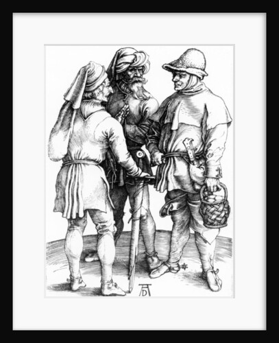 Three Peasants in Converation, c.1497 by Albrecht Dürer or Duerer