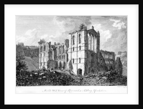 Rievaulx Abbey, Yorkshire, 1821 by John Chessell Buckler