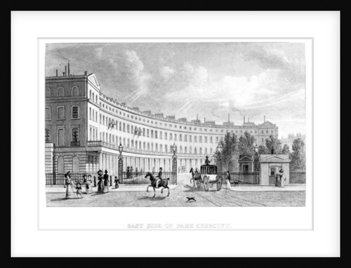 East Side of Park Crescent, 1830 by English School
