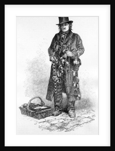 The Street Seller of Dogs' Collars, c.1840 by English School