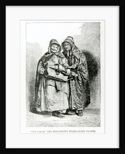 Old Sarah The Well-Known Hurdy-Gurdy Player, c.1840 by English School