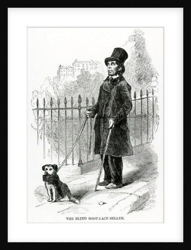 The Blind Boot-Lace Seller, c.1840 by English School