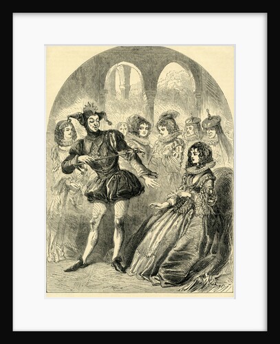 The English Jester and the Spanish Ladies during the visit Prince Charles to Madrid by English School