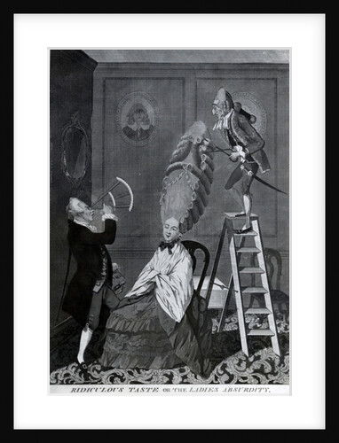 Ridiculous Taste, or The Ladies Absurdity, c.1776 by Matthew or Matthias Darly