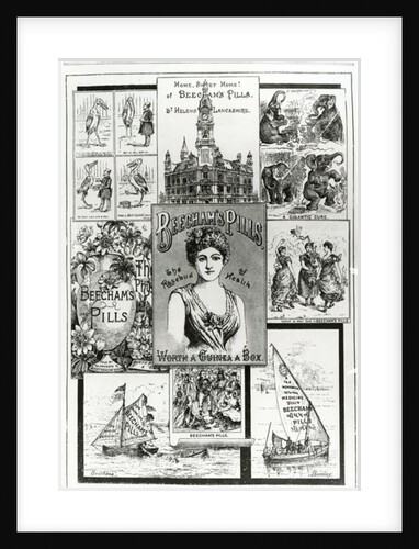 Advertisement for Beecham's Pills, the Rosebud of Health, 1890 by English School