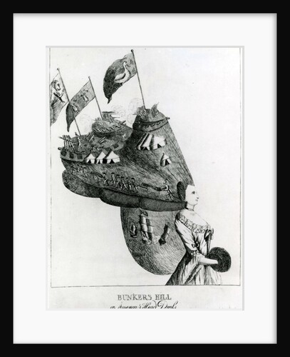 Bunkers Hill, or America's Head Dress, 1776 by English School
