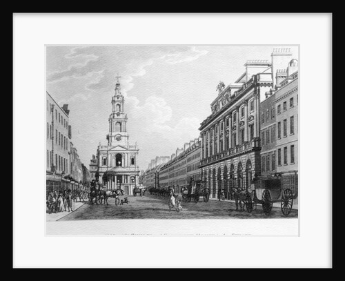 St. Mary's Church and Somerset House in the Strand, 1796 by English School