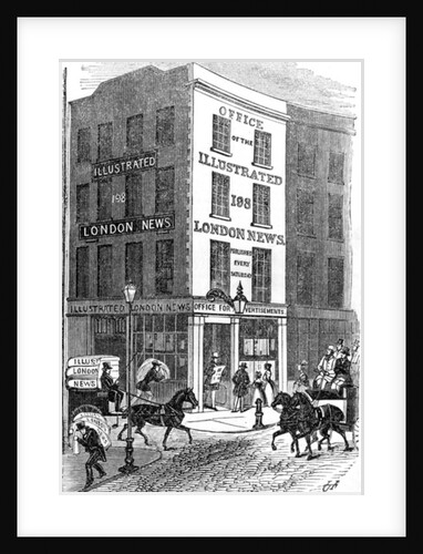 Office of the Illustrated London News, 1842 by English School