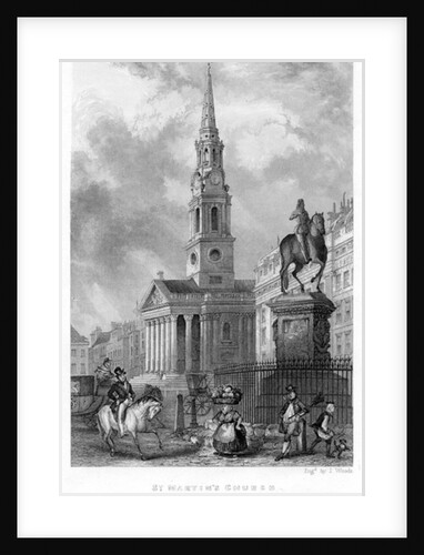St. Martin's Church from Charing Cross,1837 by English School
