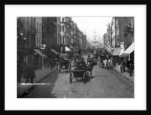 Looking East down the Strand, c.1890 by English Photographer