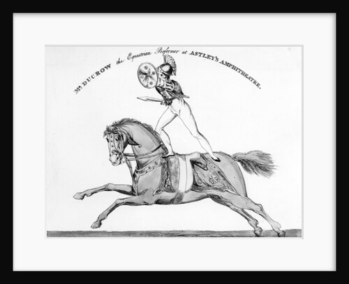 Mr Ducrow the Equestrian Performer at Astley's Amphitheatre, circa 1840 by English School
