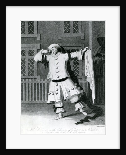 Mr Delphini in the character of Pierot in Aladdin, 1780-1790 by William Hincks