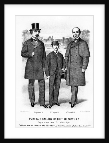 Portrait Gallery of British Costume, published with the 'Tailor and Cutter' by John Williamson, 1870 by English School