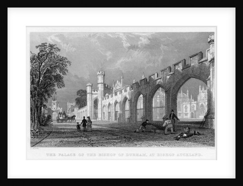The Palace of the Bishop of Durham, at Bishop Auckland, , 1833 by English School