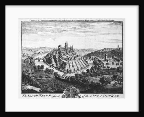 The South-West Prospect of the City of Durham, circa 1600 by English School