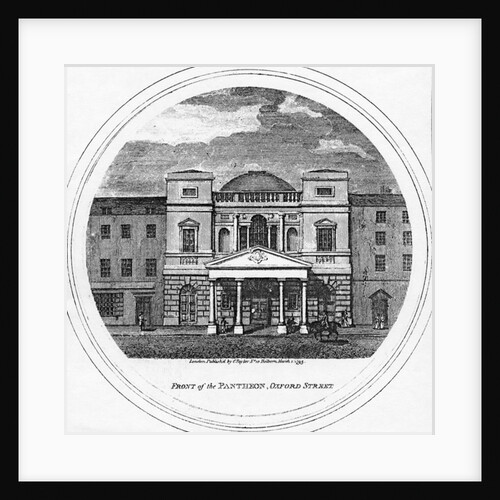 Front of the Pantheon, Oxford Street, 1795 by English School