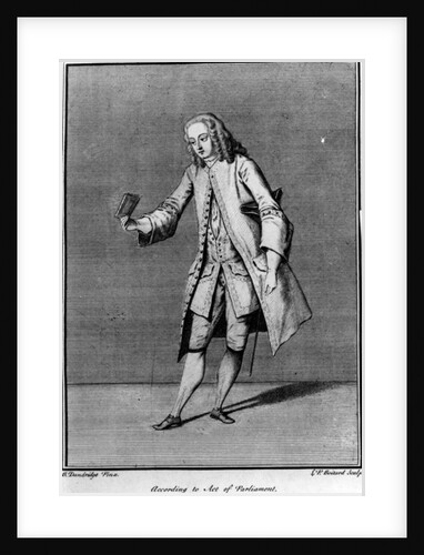 According to Act of Parliament, made by Louis Phillippe Boltard after Bartholomew Dandridge, 1737 by English School