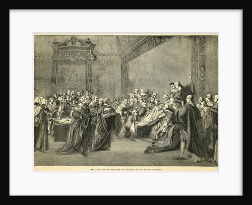 Fatal Seizure of the Earl of Chatham in the House of Lords, 1778 by English School