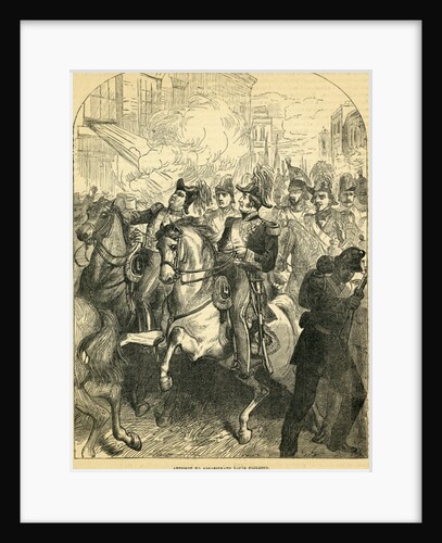 The Attempt to assassinate King Louis Philippe of France by English School