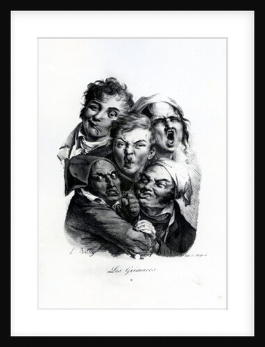 Les Grimaces, c.1823 by Louis Leopold Boilly