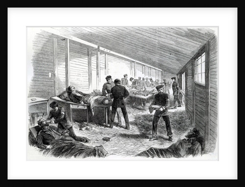 Temporary Field Hospital behind the Second Prussian Parallel at Dueppel, 1864 by English School