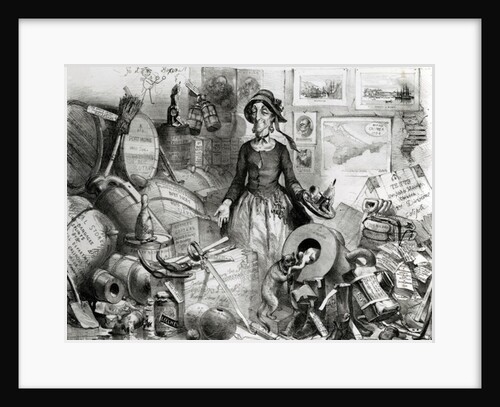 Portrait of the Celebrated Mis-Management respectfully dedicated to her admirers, 1855 by English School