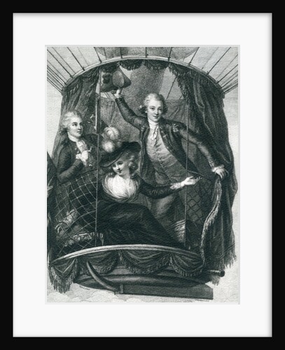 The First Balloon Ascent in England, 15th September 1784 by French School