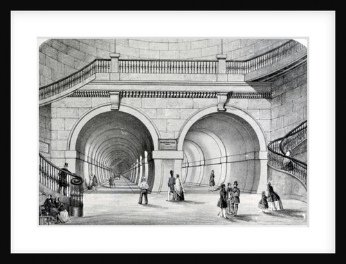 The Thames tunnel by English School