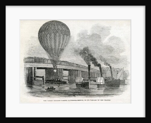 The Nassau balloon passing Battersea Bridge by English School