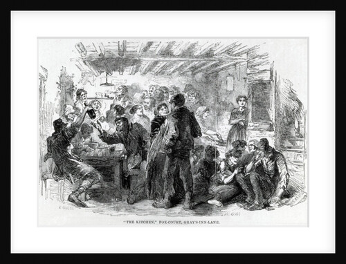 The Kitchen, Fox-Court Gray's Inn Lane, 1851 by English School