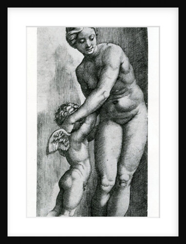 Venus and Amor, 17th Century by Italian School