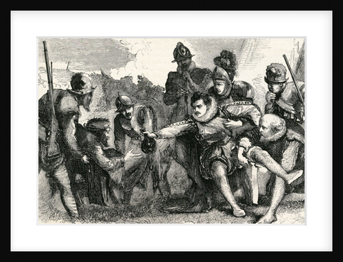 Death of Sir Philip Sidney at the Battle of Zutphen, 1865 by English School