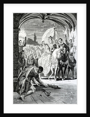 The entrance of Queen Elizabeth at Kenilworth Castle, 19th Century by English School