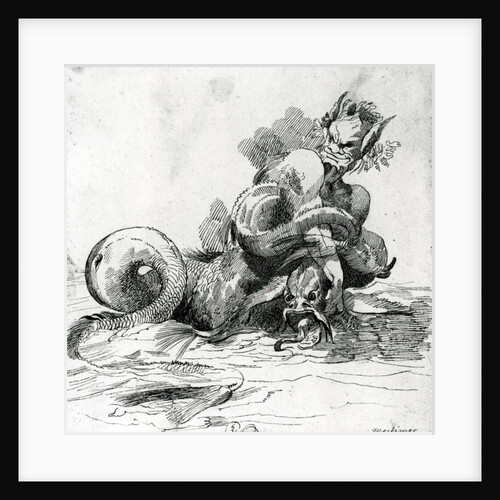 Illustration of a Sea Monster,18th Century by John Hamilton (after) Mortimer