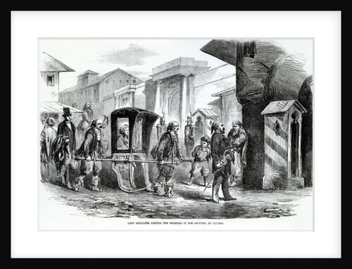 Lady Redcliffe visiting the Hospital at Scutari, 19th Century by English School