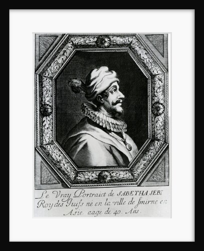Portrait of Sabbatai Zevi [1626 – 1676], c.1666 by French School