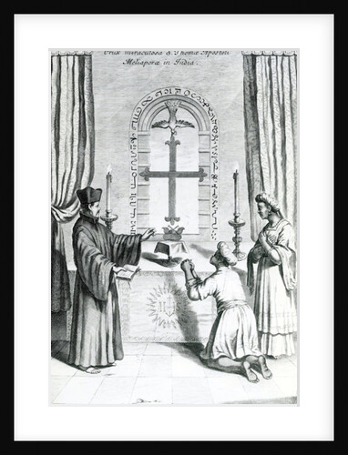 The Shrine of Saint Thomas at Meliapore, 1667 by Athanasius Kircher