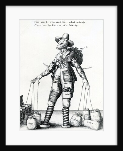 Satirical Print, 1641-1650 by Wenceslaus Hollar