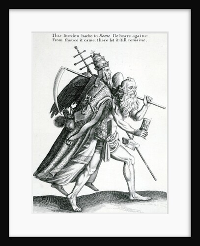 The Burden backe to Rome circa 1641 by English School